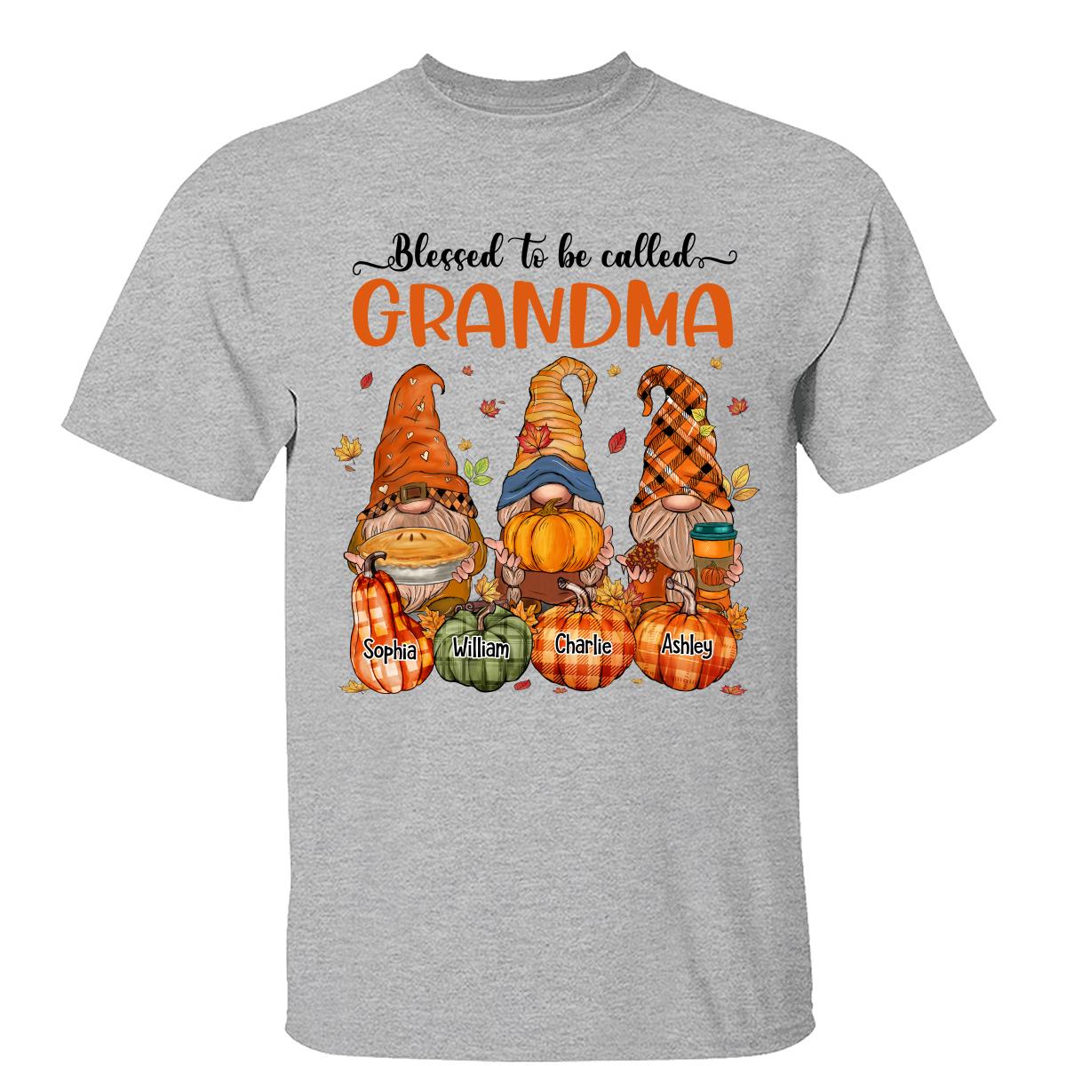 Fall Season Autumn Gnomes Pumpkins Personalized Shirt